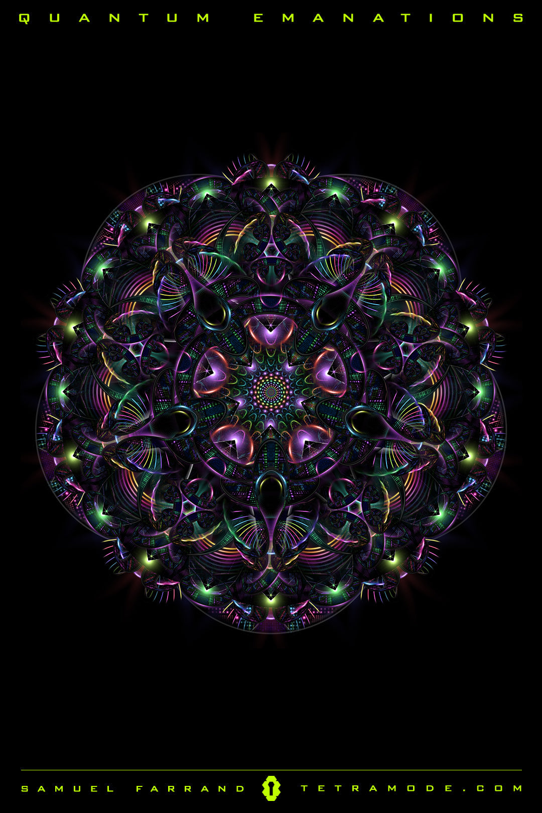 Quantum Emanations – Visionary Mandala by Samuel Farrand