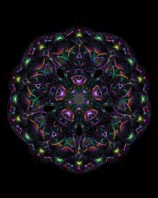 Quantum Emanations - Geometric Mandala | Visionary Art