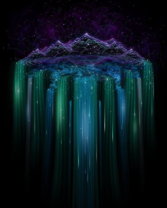 Cosmic Falls Visionary Art Collection