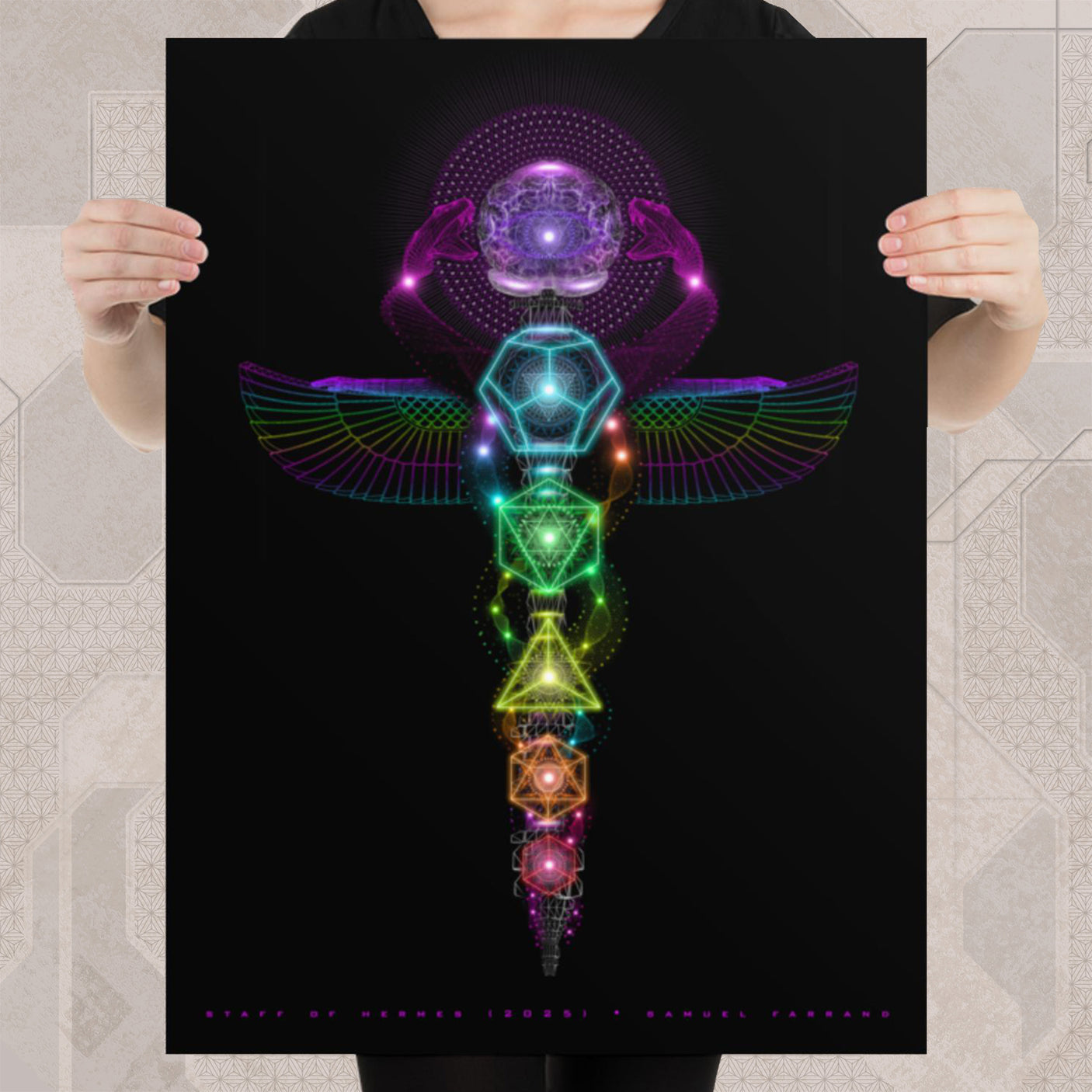 STAFF OF HERMES Print • Design by Samuel Farrand