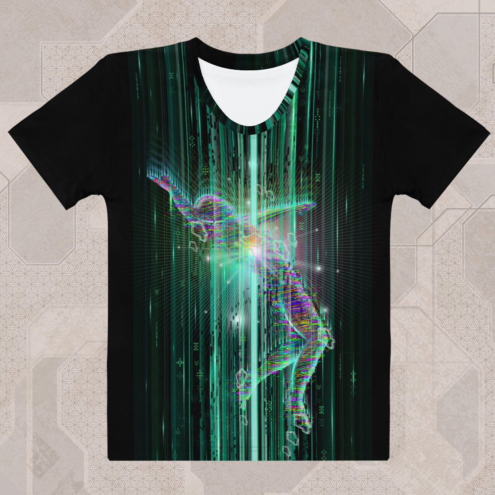 ABDUCTION Psychedelic Street Style Graphic Women's T-Shirt • Design by Samuel Farrand
