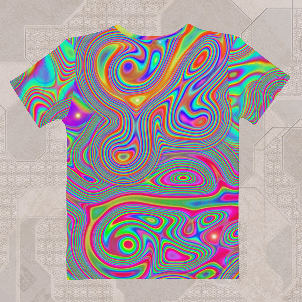 LIQUISYRGIC Psychedelic Street Style Women's T-Shirt • Design by Samuel Farrand