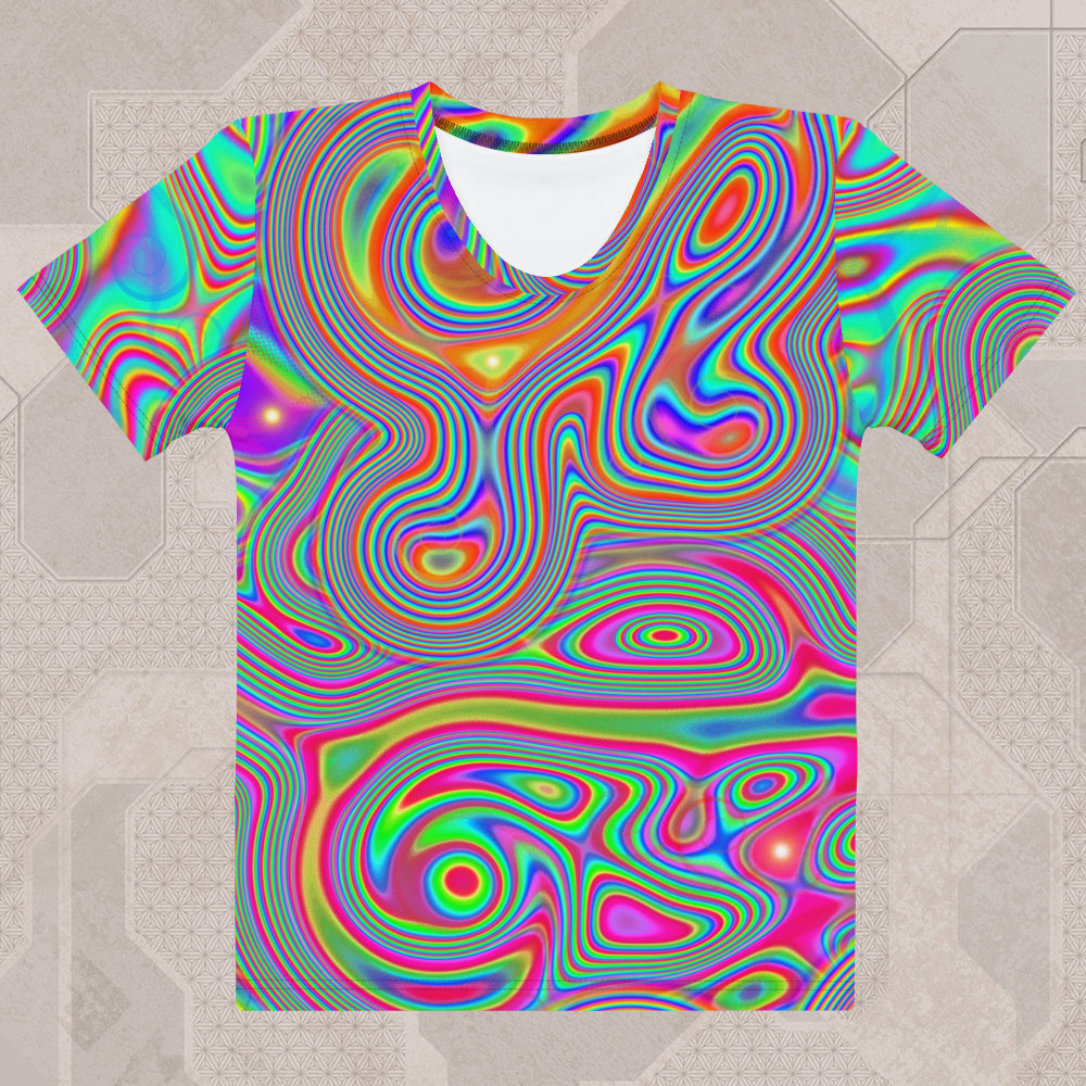 LIQUISYRGIC Psychedelic Street Style Women's T-Shirt • Design by Samuel Farrand