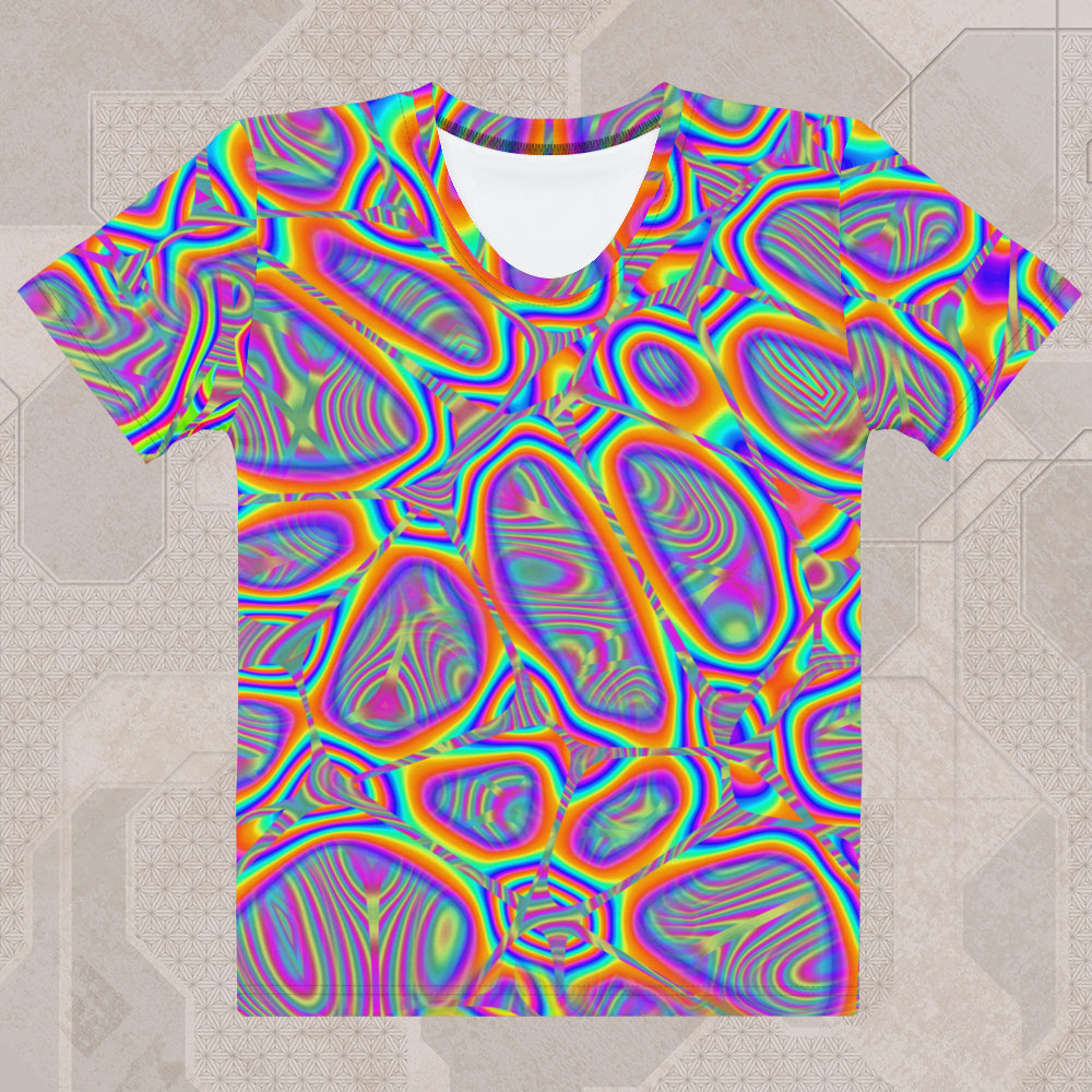 METAMORPHOSIS Psychedelic Street Style Women's T-Shirt • Design by Samuel Farrand