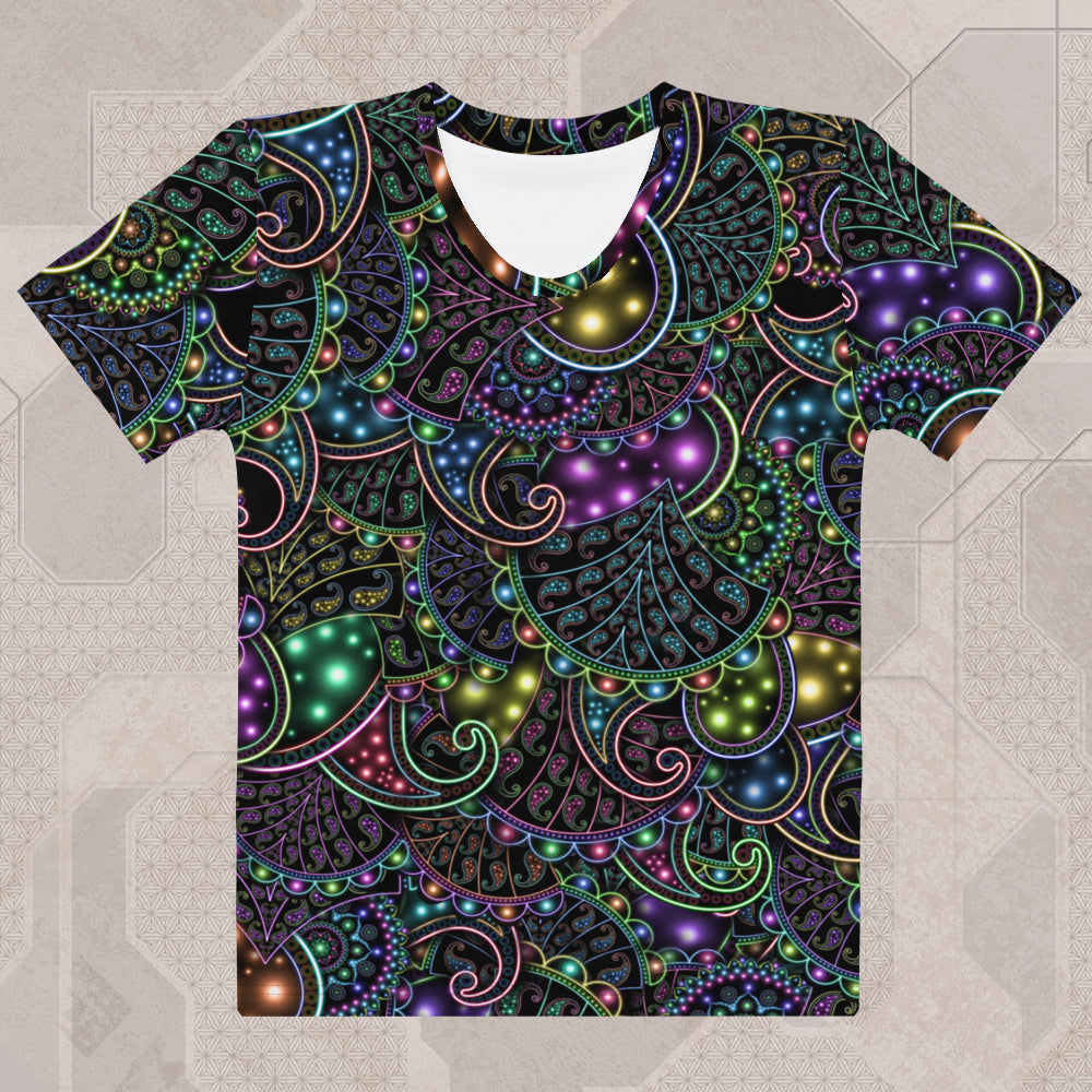 NEOPAISLEY Psychedelic Street Style Women's T-Shirt • Design by Samuel Farrand