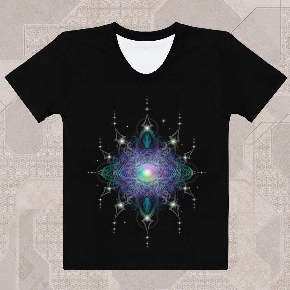 TRANSENTIENCE Psychedelic Street Style Graphic Women's T-Shirt • Design by Samuel Farrand
