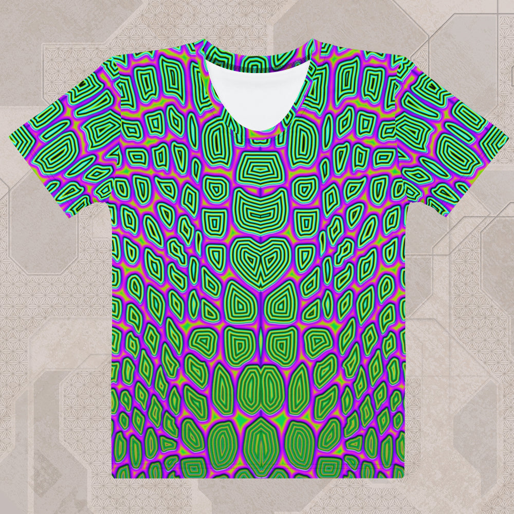REPTILIAN Psychedelic Street Style Women's T-Shirt • Design by Samuel Farrand