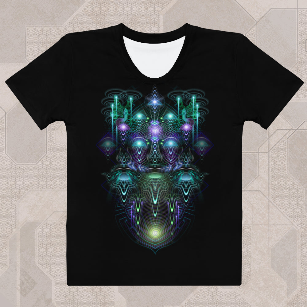 CERNUNNOS Psychedelic Street Style Graphic Women's T-Shirt • Design by Samuel Farrand