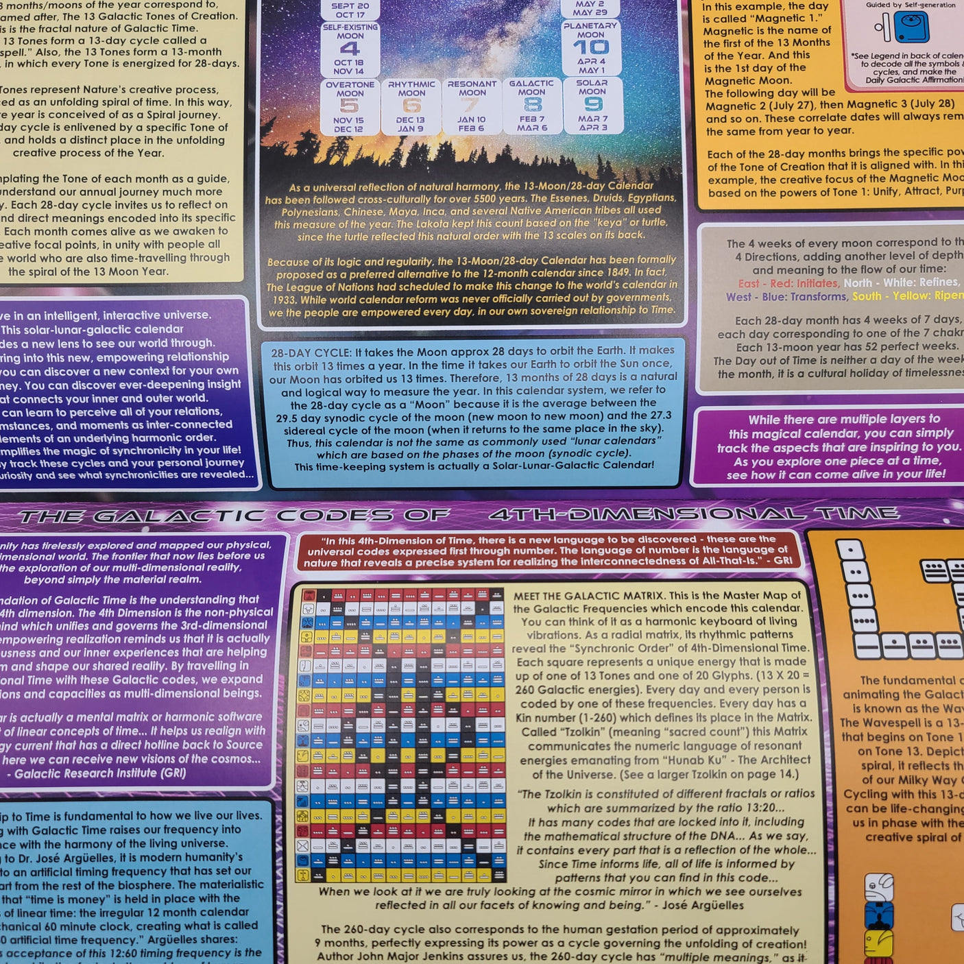 The Galactic Calendar 2024-2025 • Design by Samuel Farrand