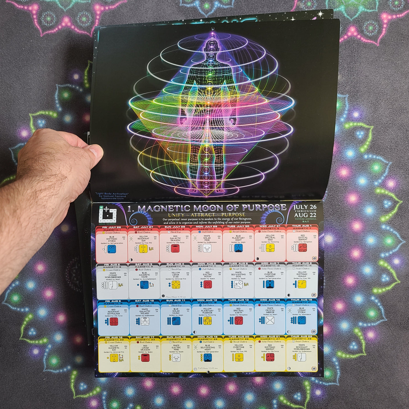 The Galactic Calendar 2024-2025 • Design by Samuel Farrand