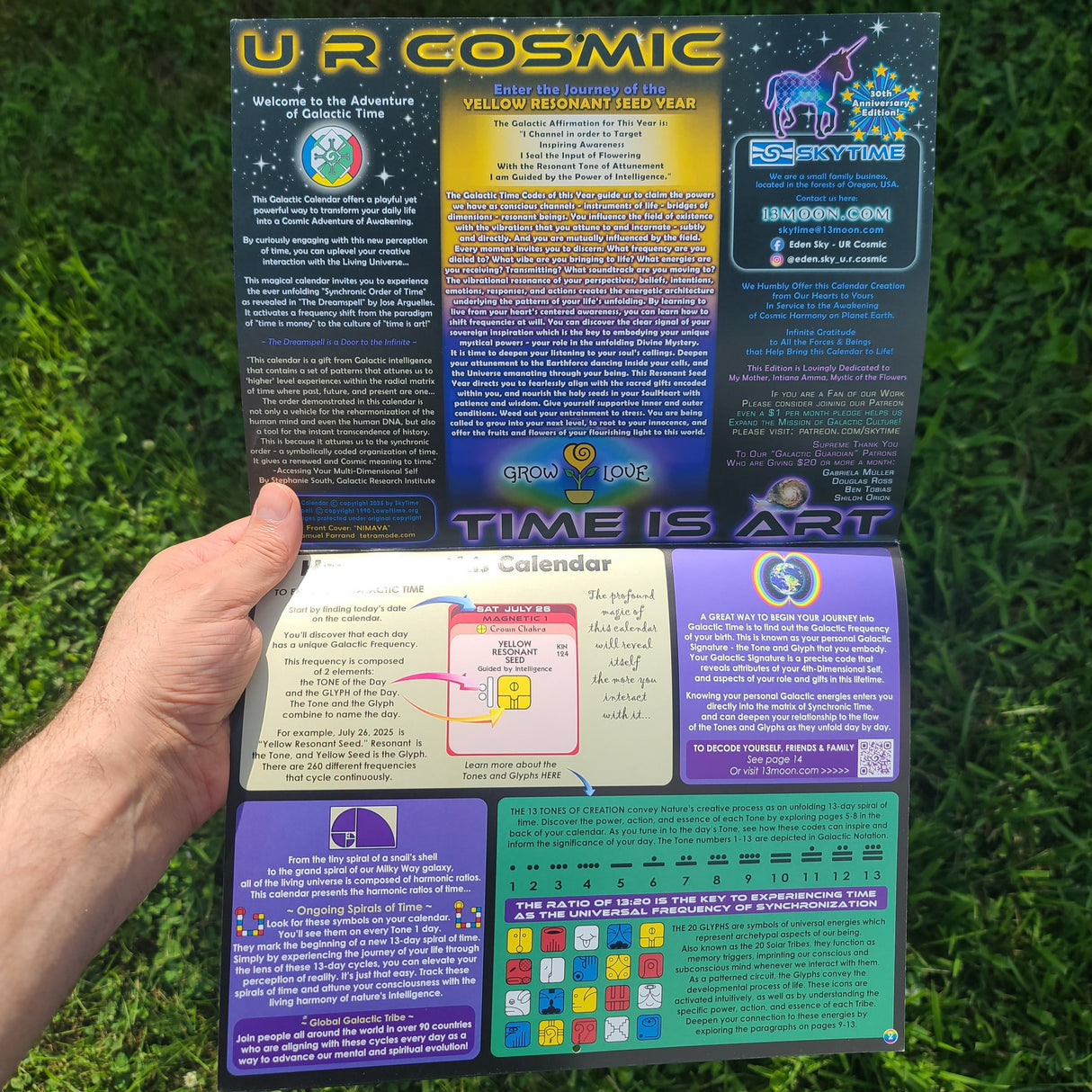 The Galactic Calendar 2025-2026 • Design by Samuel Farrand