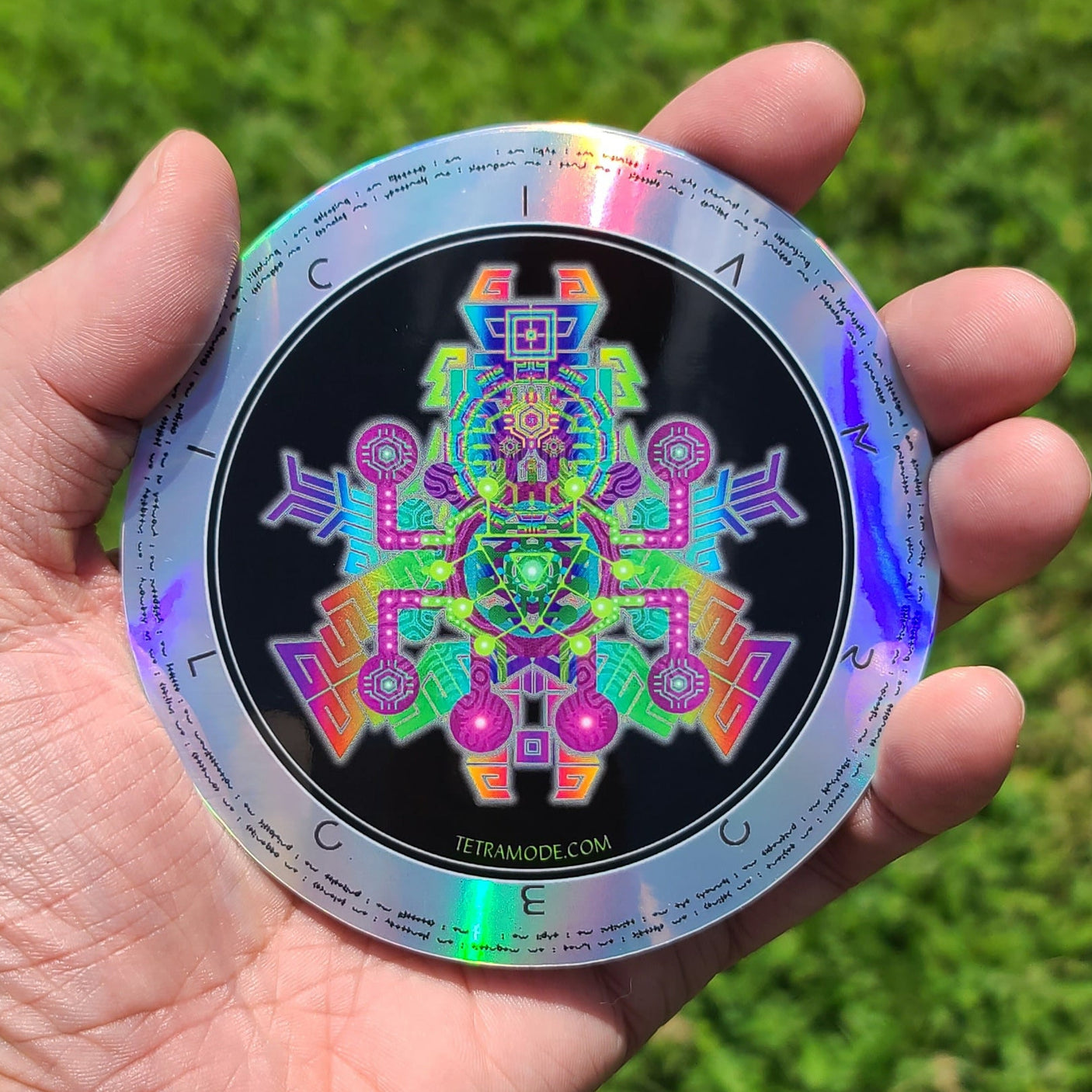 Fund-Raiser BLEEP BLOOP (I AM ROBOTIC) Holographic Sticker • Design by Samuel Farrand