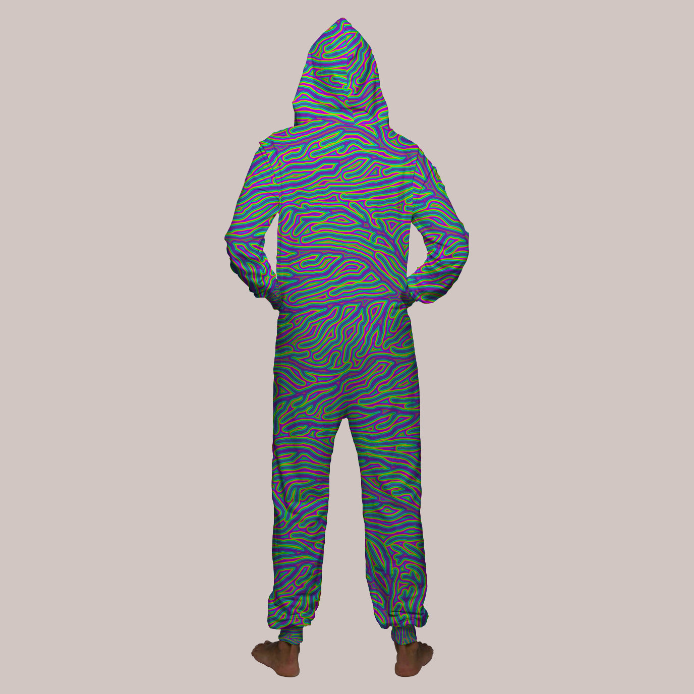 Hooded Younique Psychedelic Onesie Farrand Tetramode