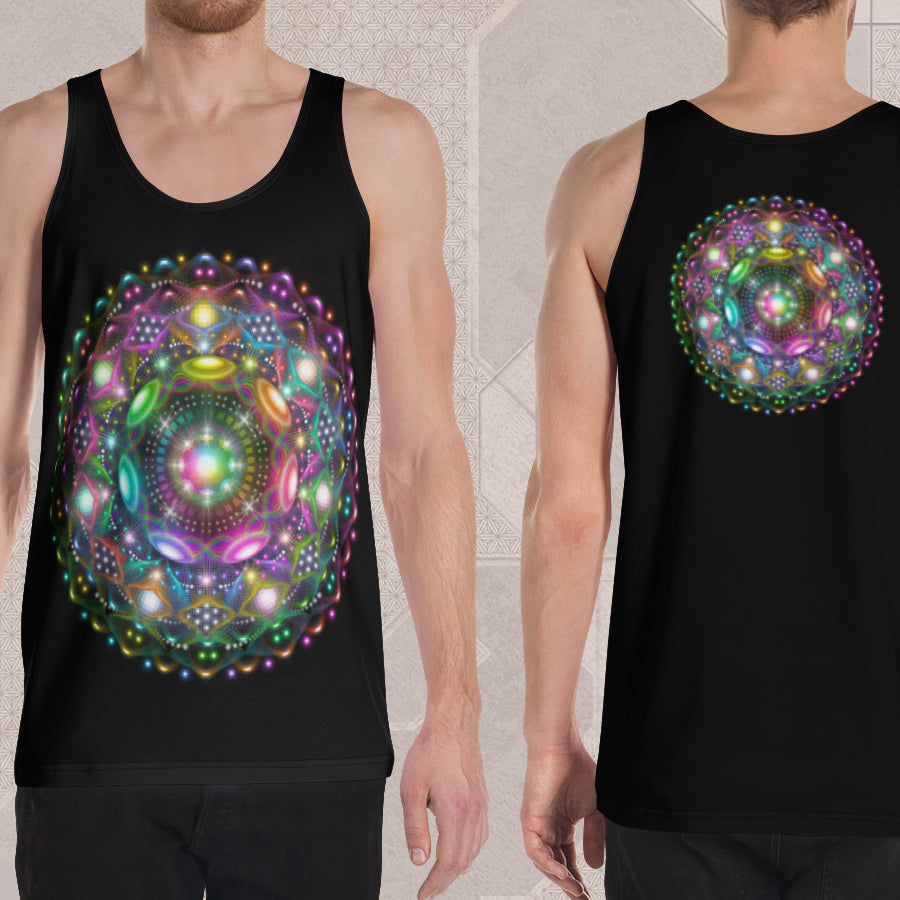7TH DIMENSION Psychedelic Street Style Graphic Tank Top • Design by Samuel Farrand
