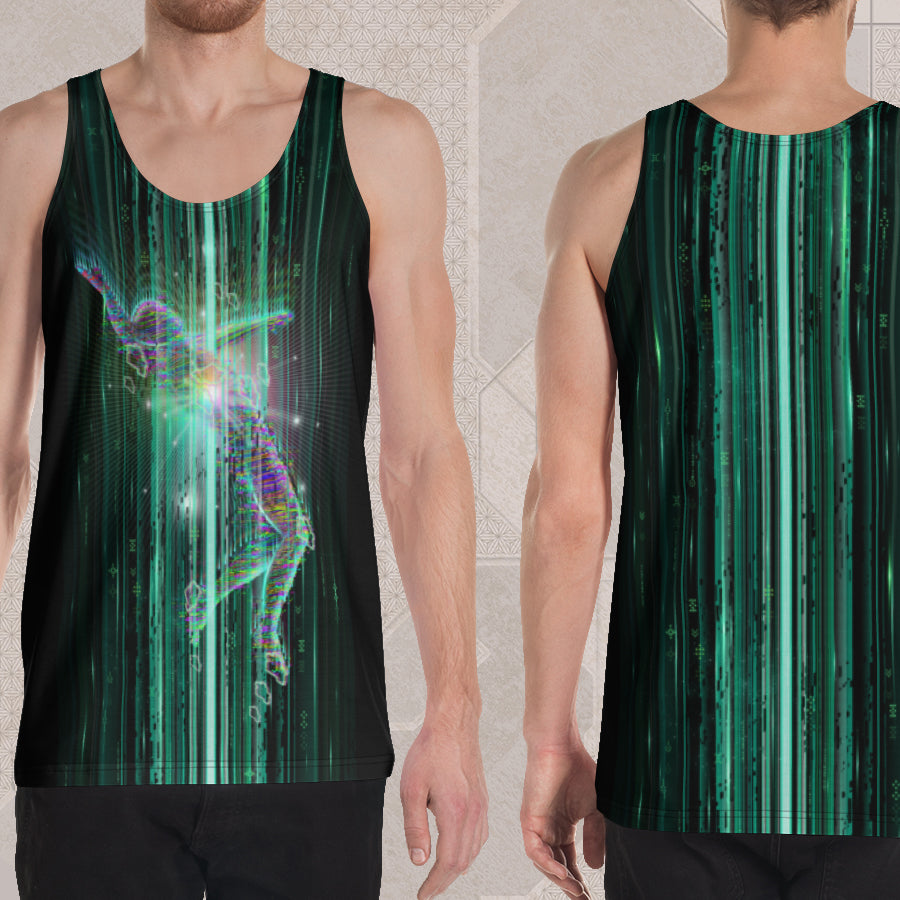 ABDUCTION Psychedelic Street Style Graphic Tank Top • Design by Samuel Farrand
