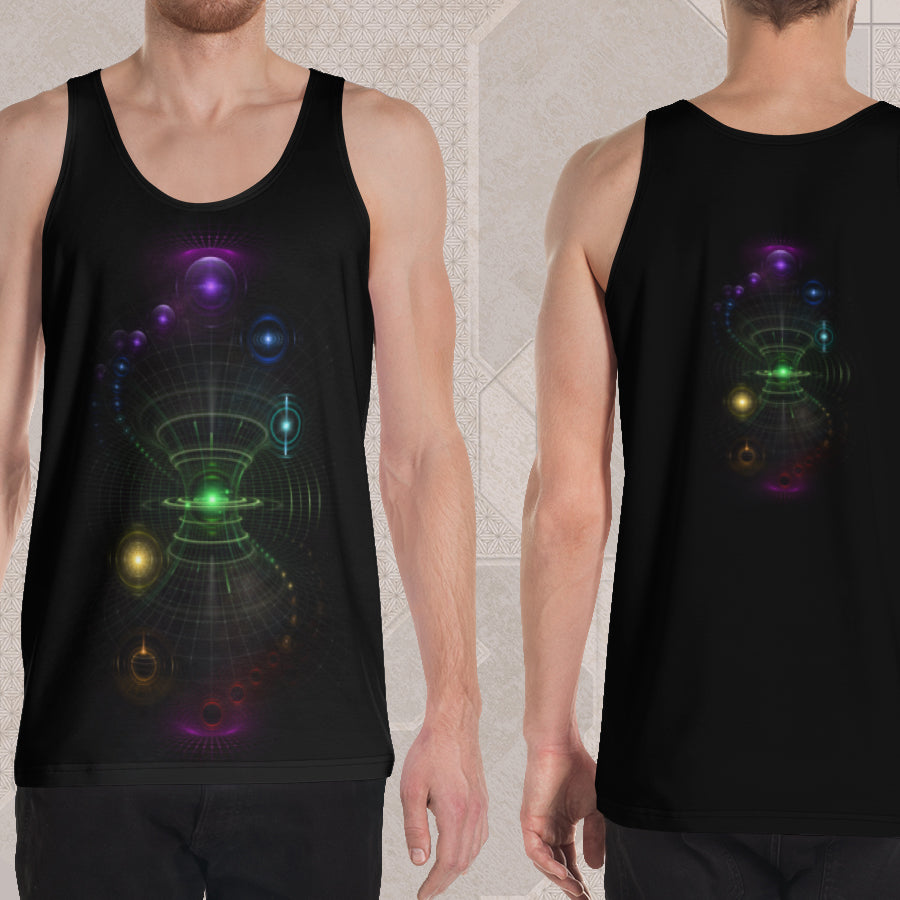 CONTINUITY Psychedelic Street Style Graphic Tank Top • Design by Samuel Farrand