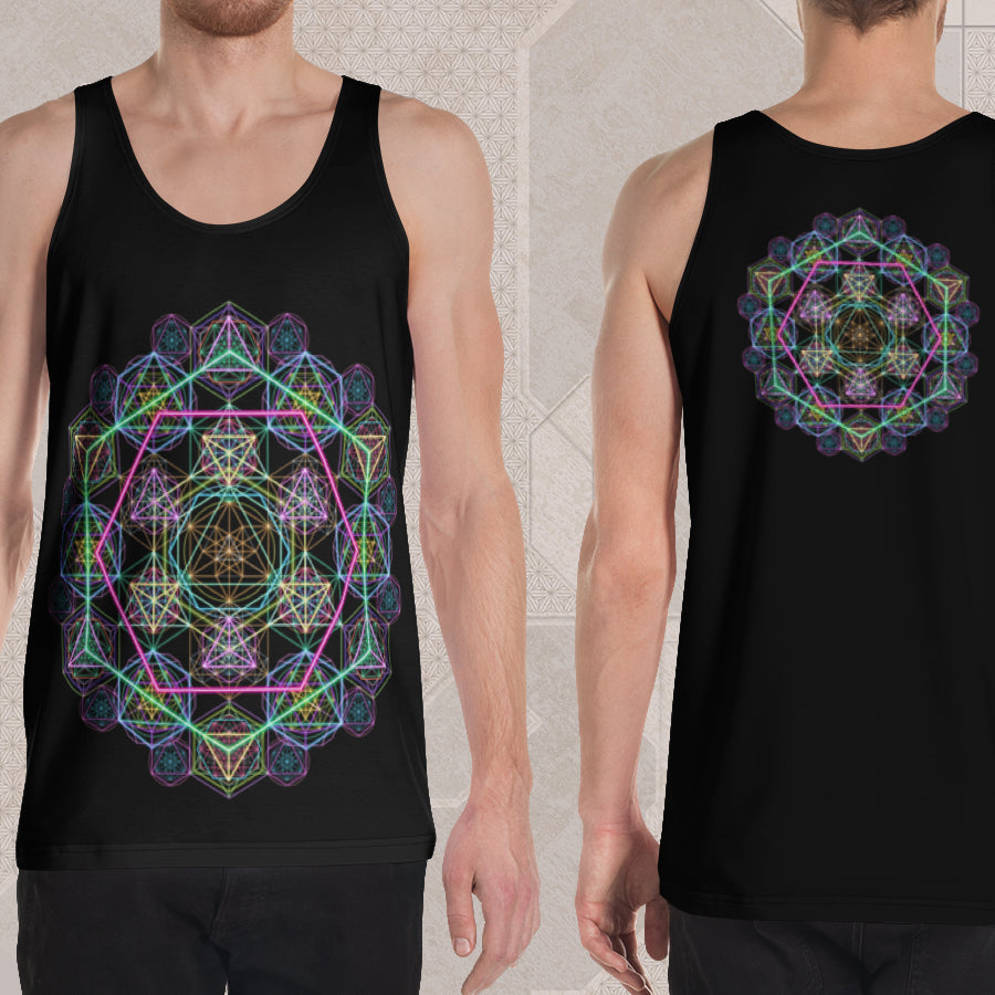 HYPERGEOMETRY Psychedelic Street Style Graphic Tank Top • Design by Samuel Farrand
