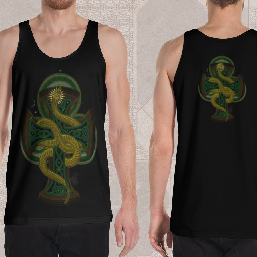 SERPENT CRAWL Psychedelic Street Style Graphic Tank Top • Design by Samuel Farrand