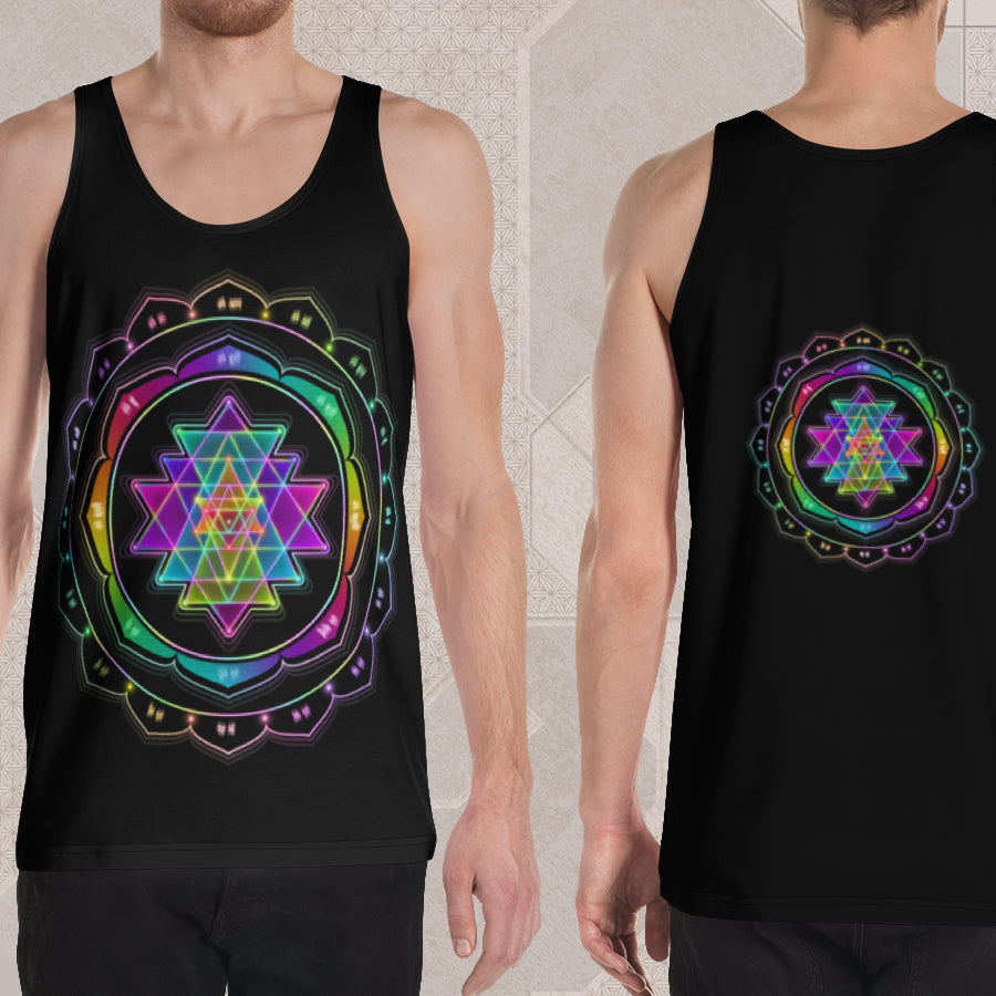 SRI YANTRA Psychedelic Street Style Graphic Tank Top • Design by Samuel Farrand