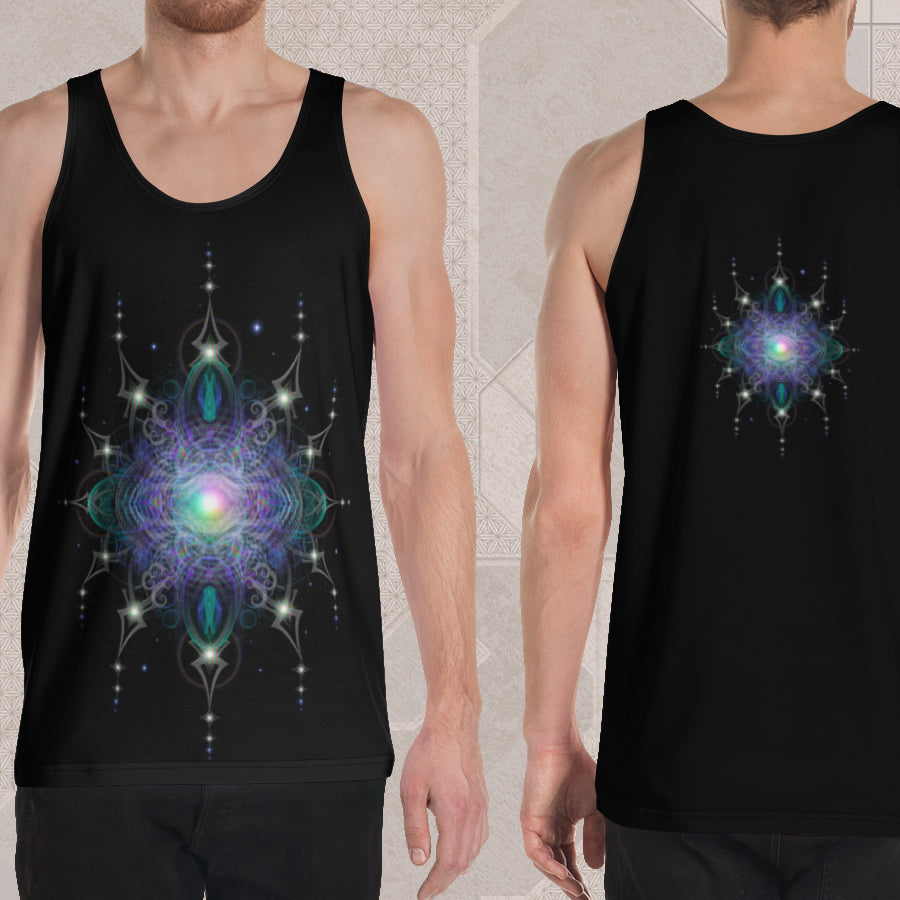 TRANSENTIENCE Psychedelic Street Style Graphic Tank Top • Design by Samuel Farrand