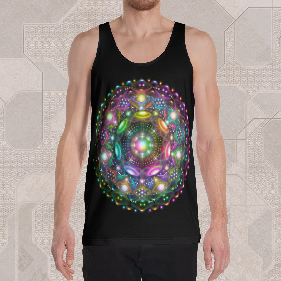 7TH DIMENSION Psychedelic Street Style Graphic Tank Top • Design by Samuel Farrand