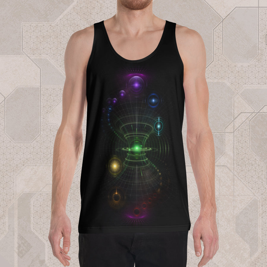 CONTINUITY Psychedelic Street Style Graphic Tank Top • Design by Samuel Farrand