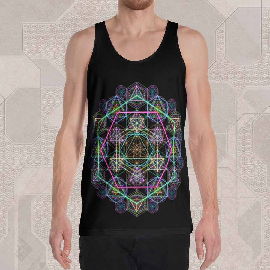 HYPERGEOMETRY Psychedelic Street Style Graphic Tank Top • Design by Samuel Farrand