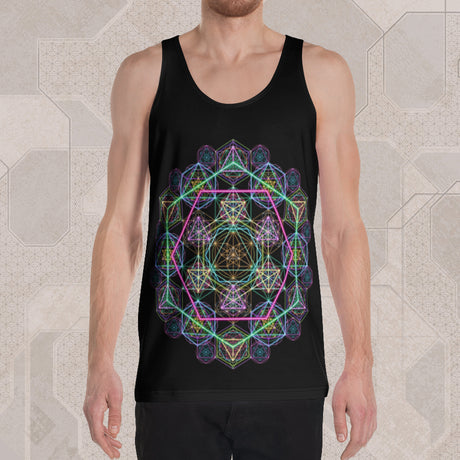 HYPERGEOMETRY Psychedelic Street Style Graphic Tank Top • Design by Samuel Farrand