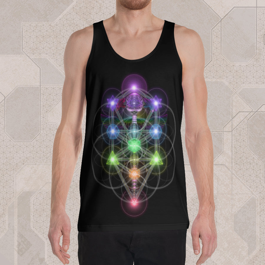 KABBALAH TREE OF LIFE Psychedelic Street Style Graphic Tank Top • Design by Samuel Farrand