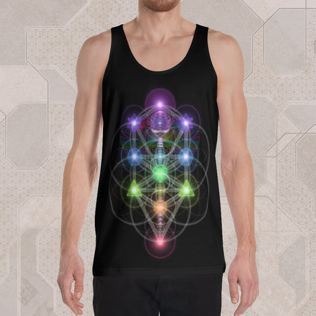KABBALAH TREE OF LIFE Psychedelic Street Style Graphic Tank Top • Design by Samuel Farrand