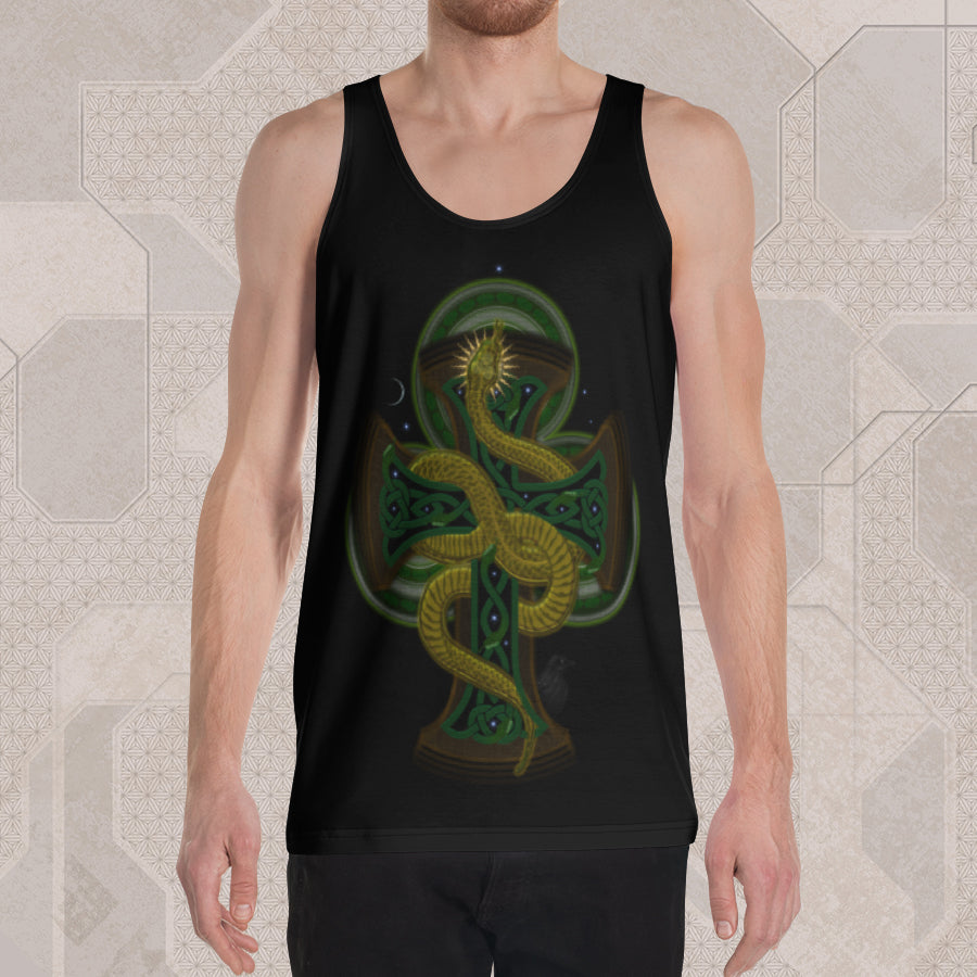 SERPENT CRAWL Psychedelic Street Style Graphic Tank Top • Design by Samuel Farrand