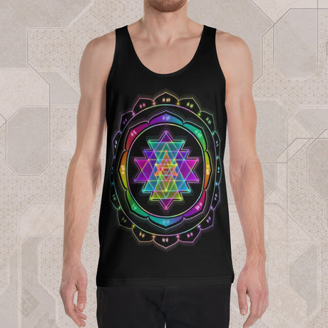 SRI YANTRA Psychedelic Street Style Graphic Tank Top • Design by Samuel Farrand
