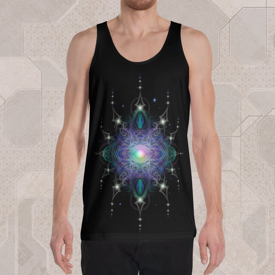 TRANSENTIENCE Psychedelic Street Style Graphic Tank Top • Design by Samuel Farrand