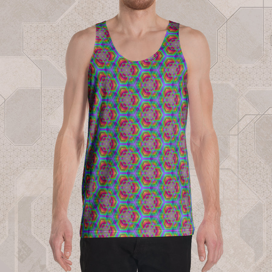 HEXAFUN Psychedelic Street Style Tank Top • Design by Samuel Farrand