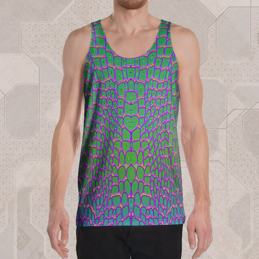 REPTILIAN Psychedelic Street Style Tank Top • Design by Samuel Farrand