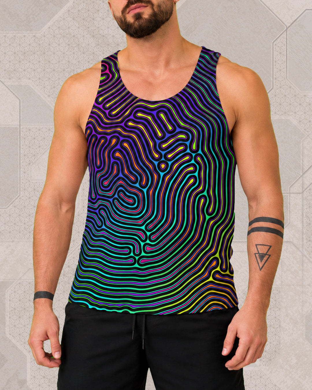 Biologic | Men's Trippy Psytrance Tank Top