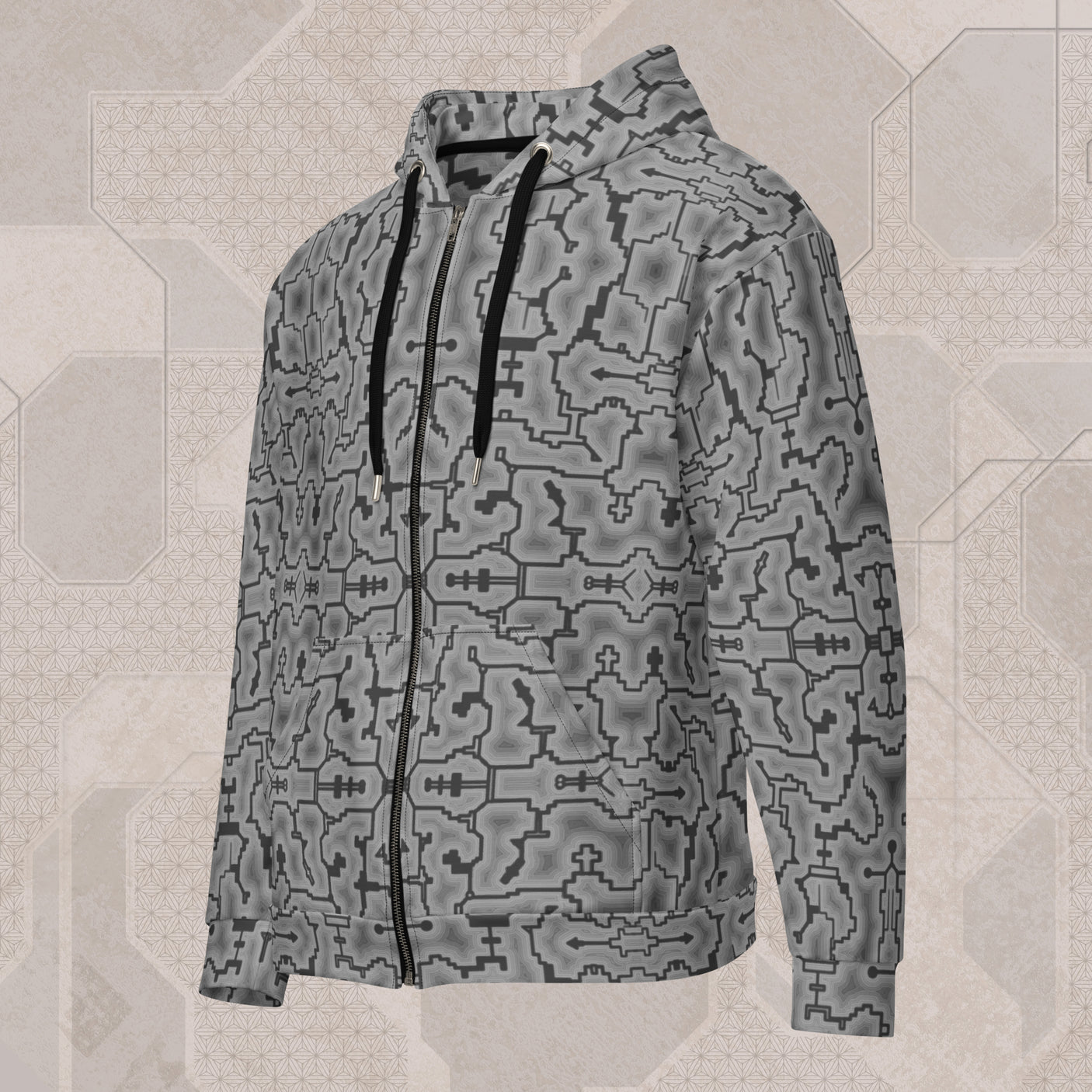 STONE Psychedelic Street Style Zip Hoodie • Design by Samuel Farrand
