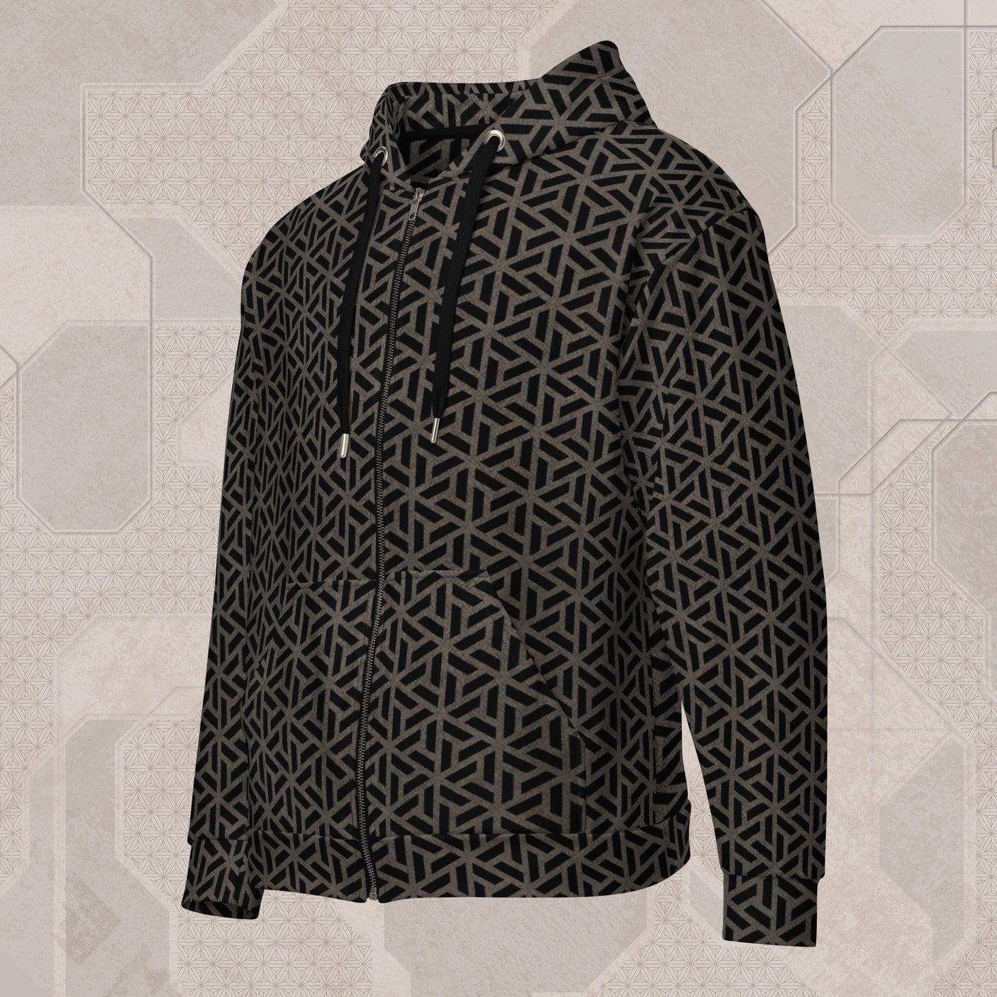 SAFAVID Psychedelic Street Style Zip Hoodie • Design by Samuel Farrand