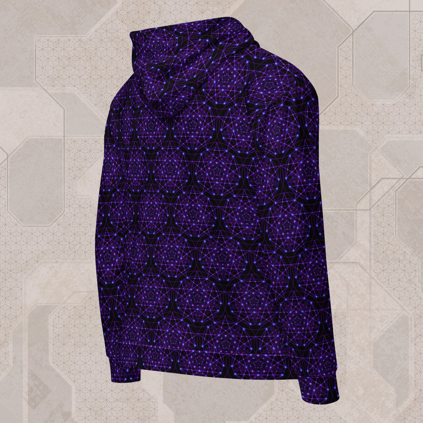 ENCHANT TRANCE Psychedelic Street Style Zip Hoodie • Design by Samuel Farrand