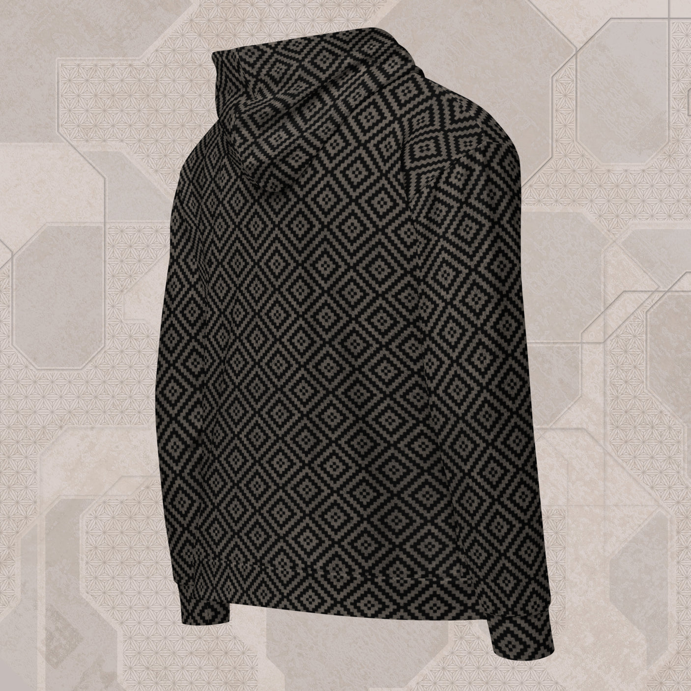 ALGONQUIN Psychedelic Street Style Zip Hoodie • Design by Samuel Farrand