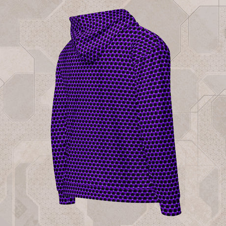 AMETHYST Psychedelic Street Style Zip Hoodie • Design by Samuel Farrand