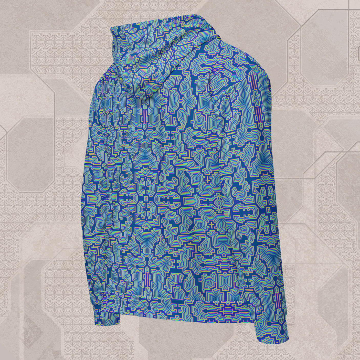 WATER Psychedelic Street Style Zip Hoodie • Design by Samuel Farrand