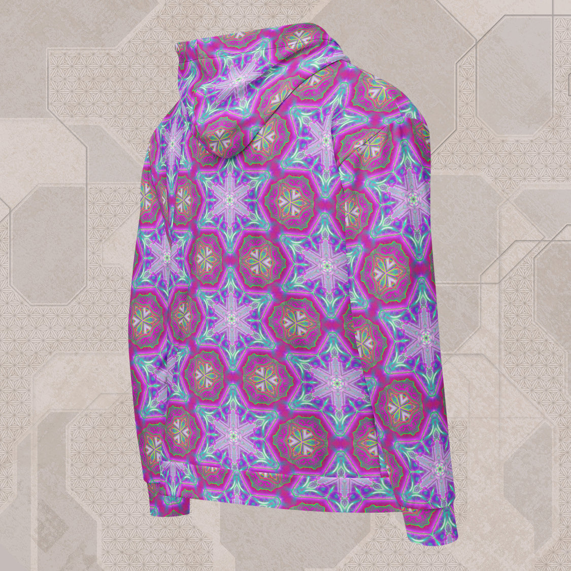 ENTHEOELECTRIC Psychedelic Street Style Zip Hoodie • Design by Samuel Farrand