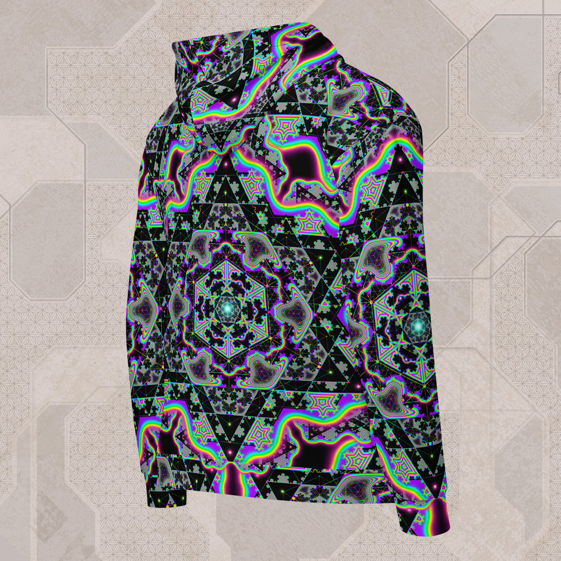 MICROGRAM Psychedelic Street Style Zip Hoodie • Design by Samuel Farrand