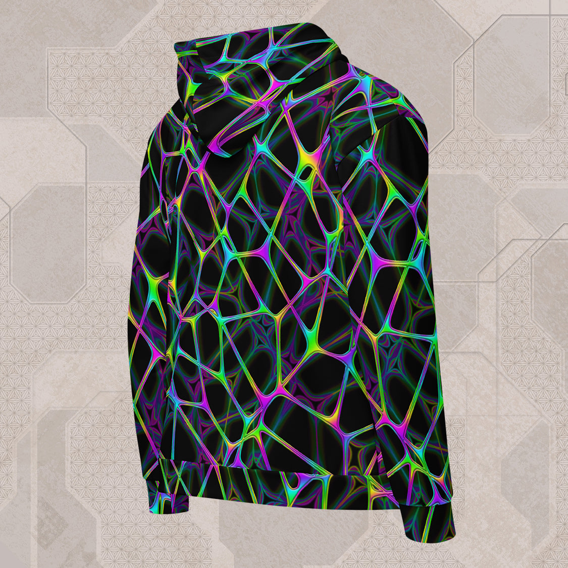 PSYNET Psychedelic Street Style Zip Hoodie • Design by Samuel Farrand