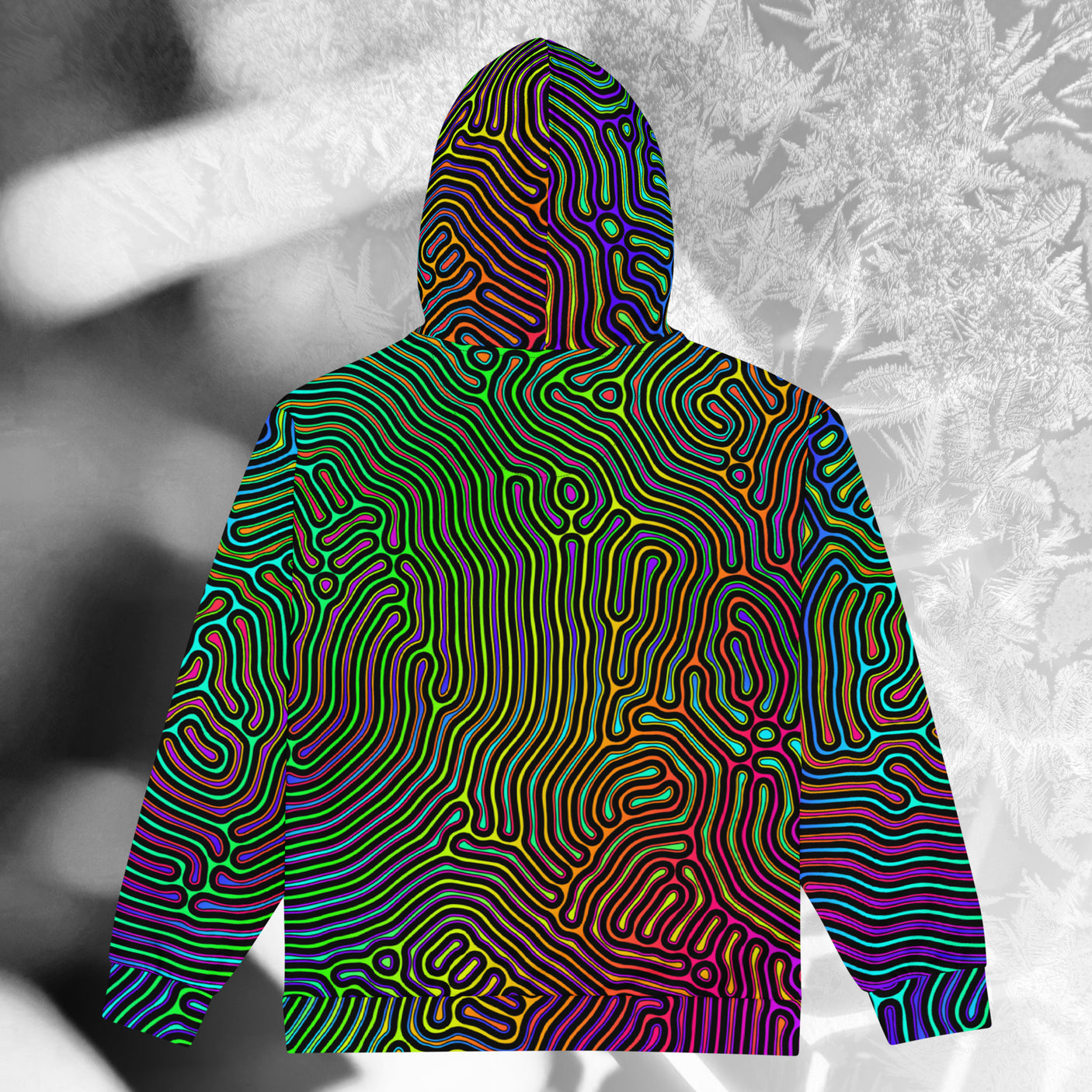 ❄️NEW! BIOLOGIC Psychedelic Street Style Zip Hoodie • Design by Samuel Farrand