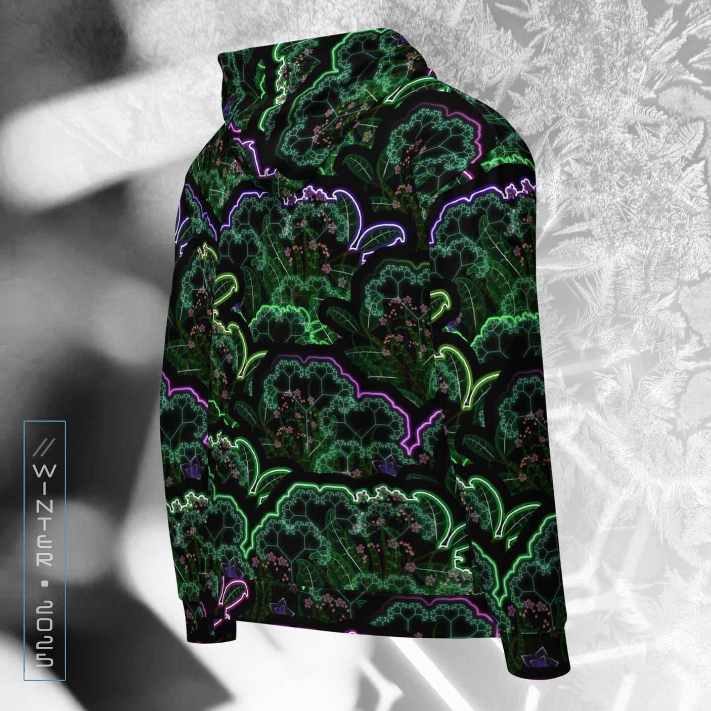 ❄️NEW! Biosynthebliss Psychedelic Streetwear Zip Hoodie