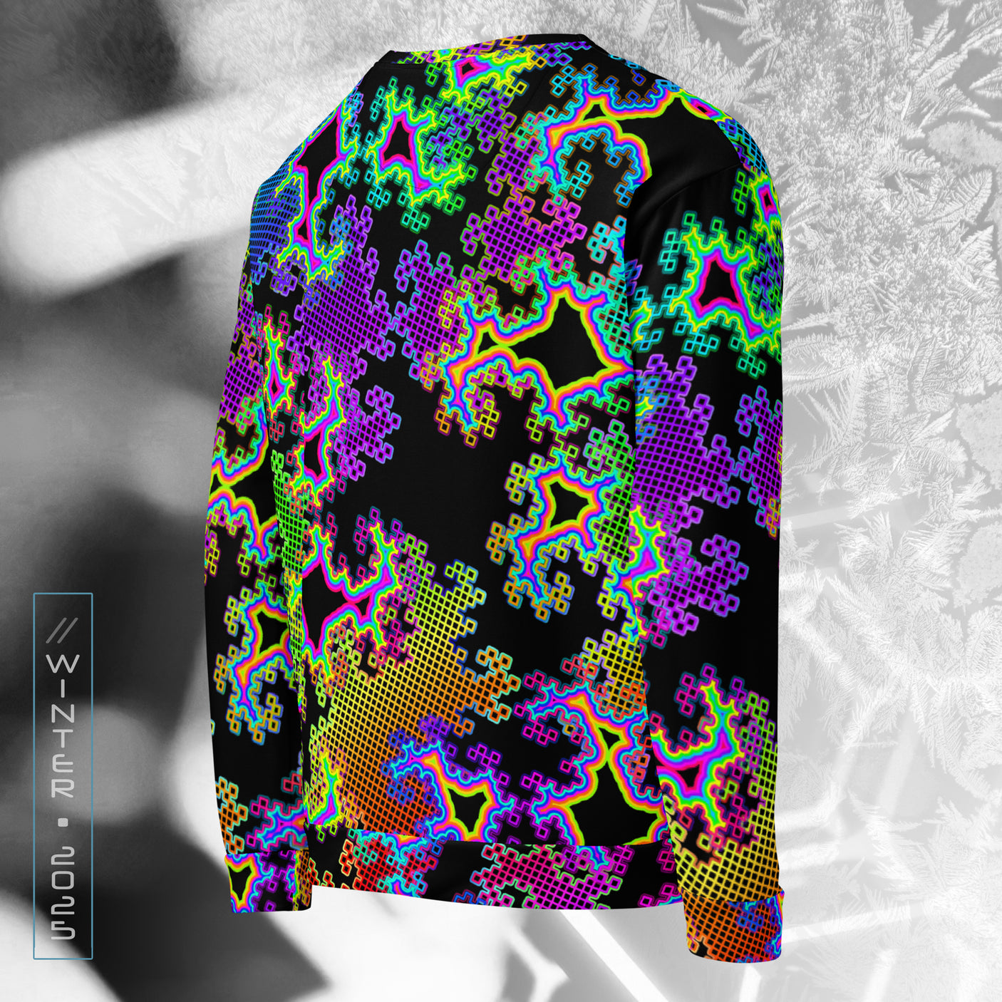 ❄️NEW! FRACTAL DREAM Psychedelic Street Style Sweater • Design by Samuel Farrand
