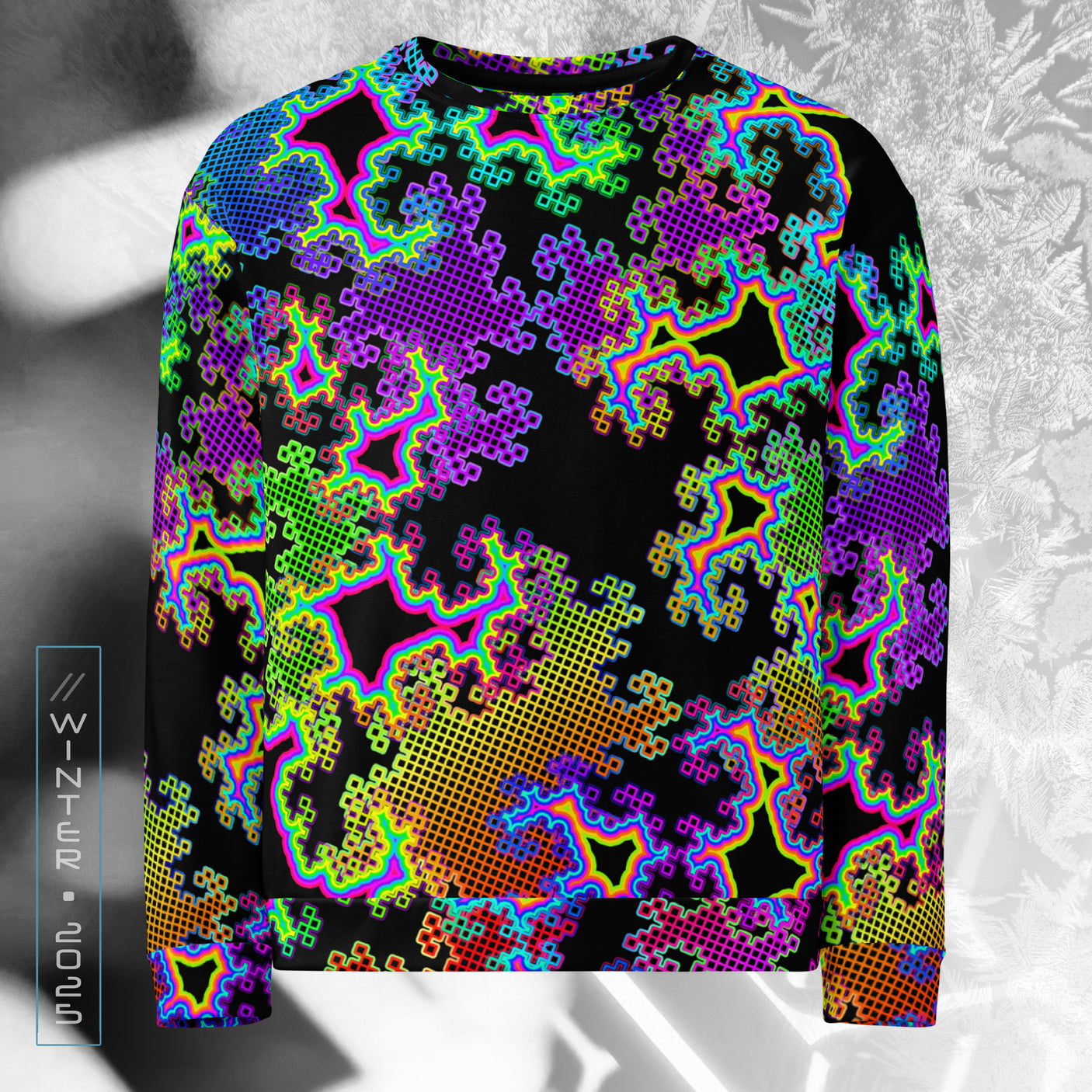 ❄️NEW! FRACTAL DREAM Psychedelic Street Style Sweater • Design by Samuel Farrand