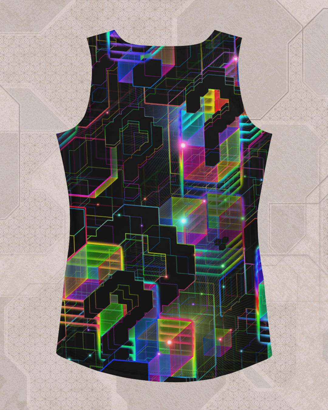 Question Everything | Trippy UV/RGB Reactive Women's All-Over Festival Tank Top